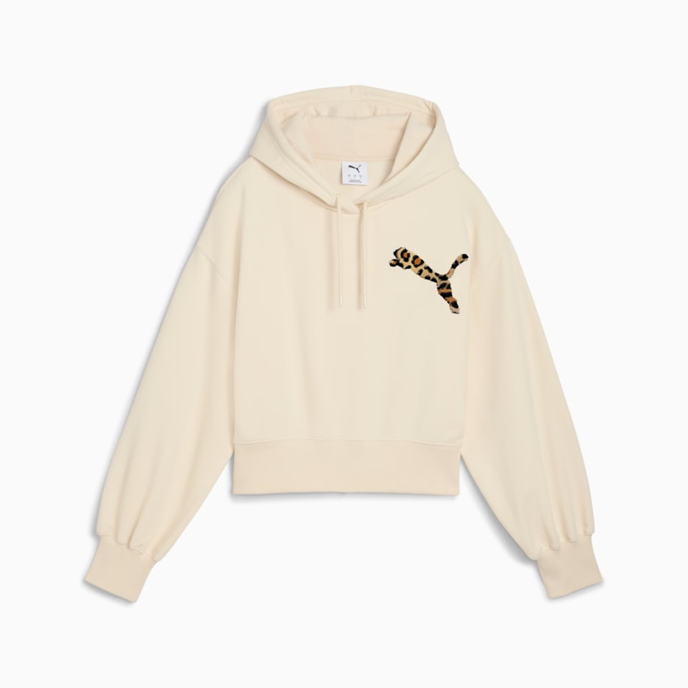 Image PUMA Moletom com Capuz LEO LUXE Relaxed Cropped Feminino #5