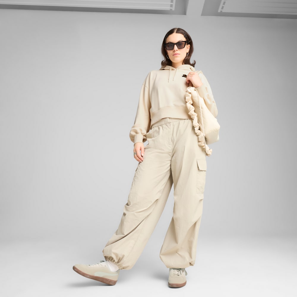 Image PUMA Moletom com Capuz LEO LUXE Relaxed Cropped Feminino #2