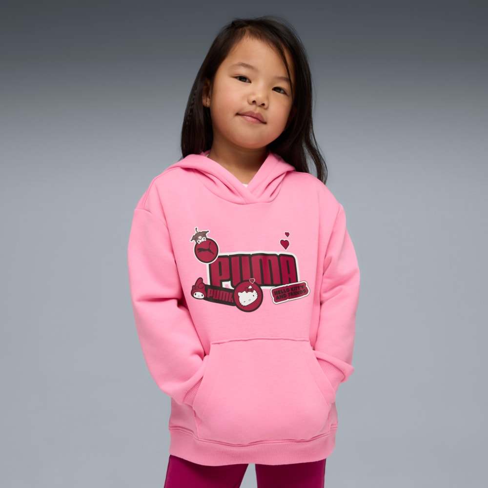 Изображение Puma Детское худи PUMA x HELLO KITTY AND FRIENDS Graphic Hoodie Kids #1: Posie Pink
