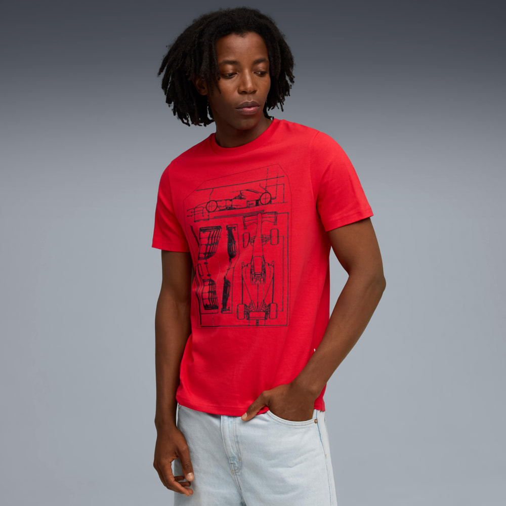 Imagen PUMA Polera estampada Scuderia Ferrari Sportswear para hombre #1