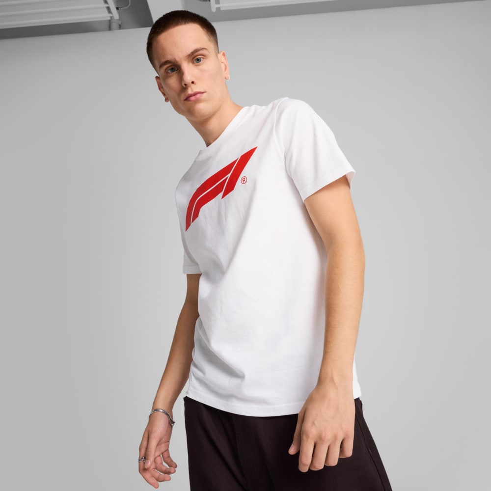 Изображение Puma Футболка F1® Essentials Logo Tee Men #1: Puma White