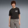 Изображение Puma Футболка Graphic Paradise Mindset Washed Relaxed Tee Women #1: Puma Black