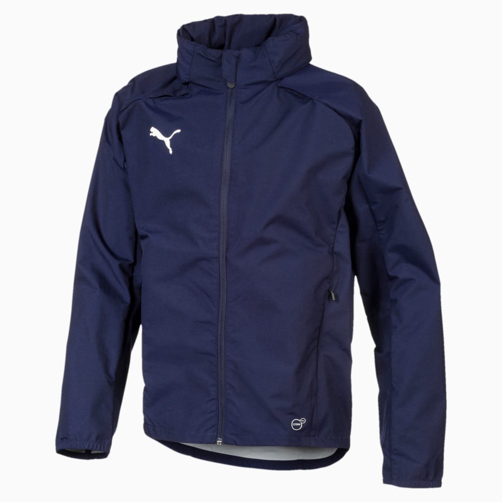 Зображення Puma Дитяча куртка Football Kids’ LIGA Training Rain Jacket #1: Peacoat-Puma White