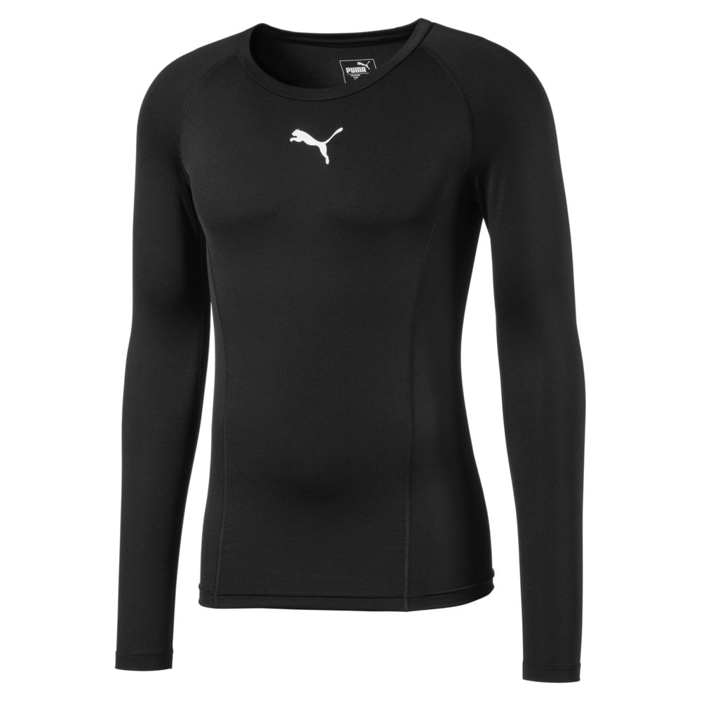 Изображение Puma Лонгслив LIGA Baselayer Long Sleeve Men’s Tee #1: Puma Black