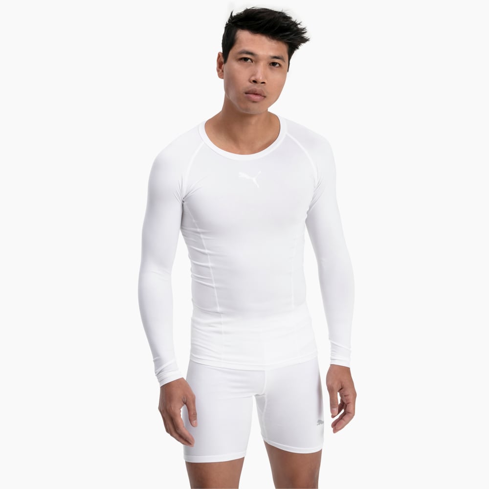 Зображення Puma Лонгслів LIGA Baselayer Long Sleeve Men’s Tee #1: Puma White