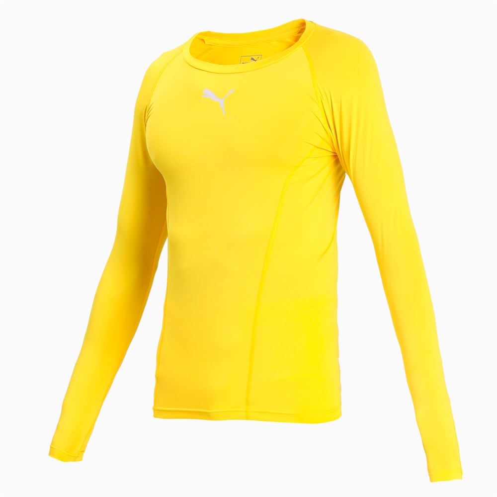 Изображение Puma Лонгслив LIGA Baselayer Long Sleeve Men’s Tee #1: Cyber Yellow