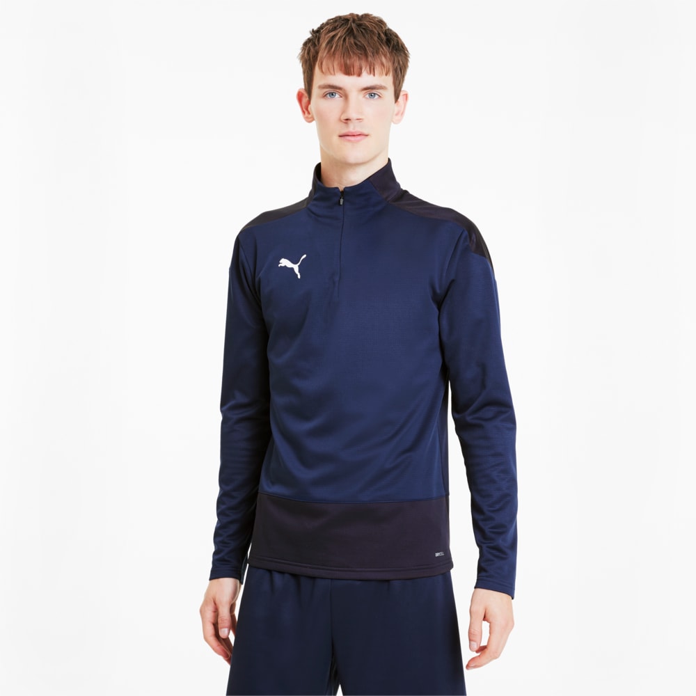 Изображение Puma Куртка GOAL Training Quarter Zip Men’‎s Jacket #1: Peacoat-Puma New Navy