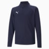 Зображення Puma Дитяча олімпійка teamLIGA Quarter-Zip Youth Football Top #1: PUMA Navy-PUMA White