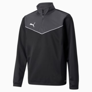 Изображение Puma Детская толстовка individualRISE Quarter-Zip Youth Football Top