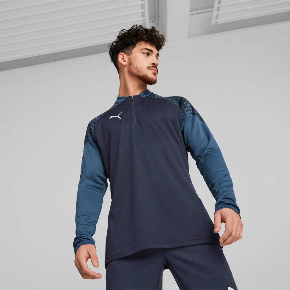 teamCUP Quarter-Zip Football Training Top Men | Blue | Puma | Sku ...