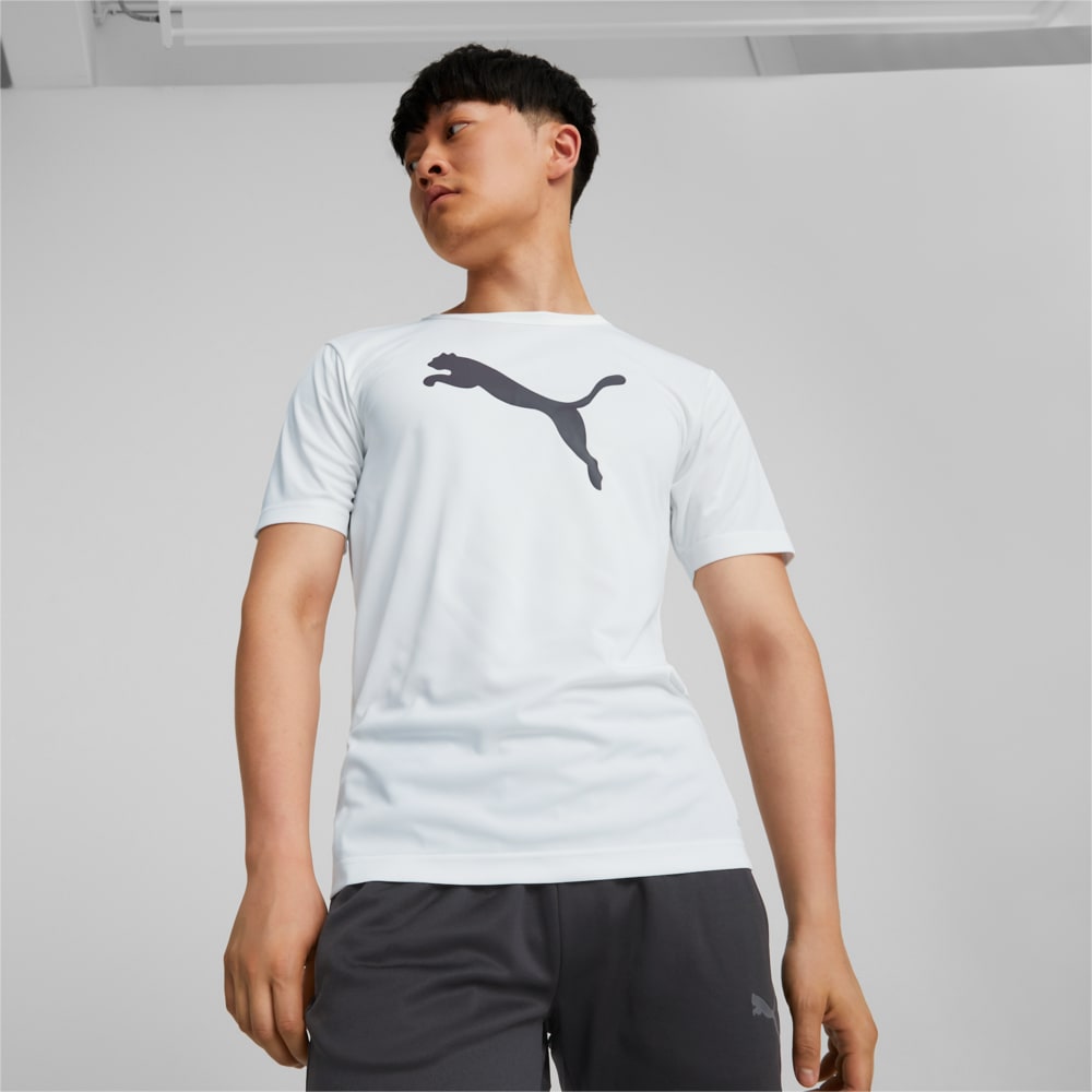 Зображення Puma Футболка individualRISE Football Logo Tee Men #1: Puma White-Puma Black