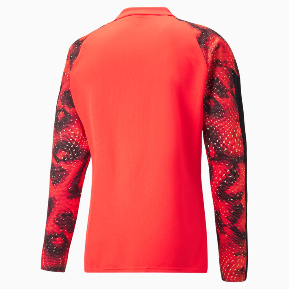 Зображення Puma Олімпійка individualFINAL Football WC Quarter-zip Top Men #2: Fiery Coral-Puma Black