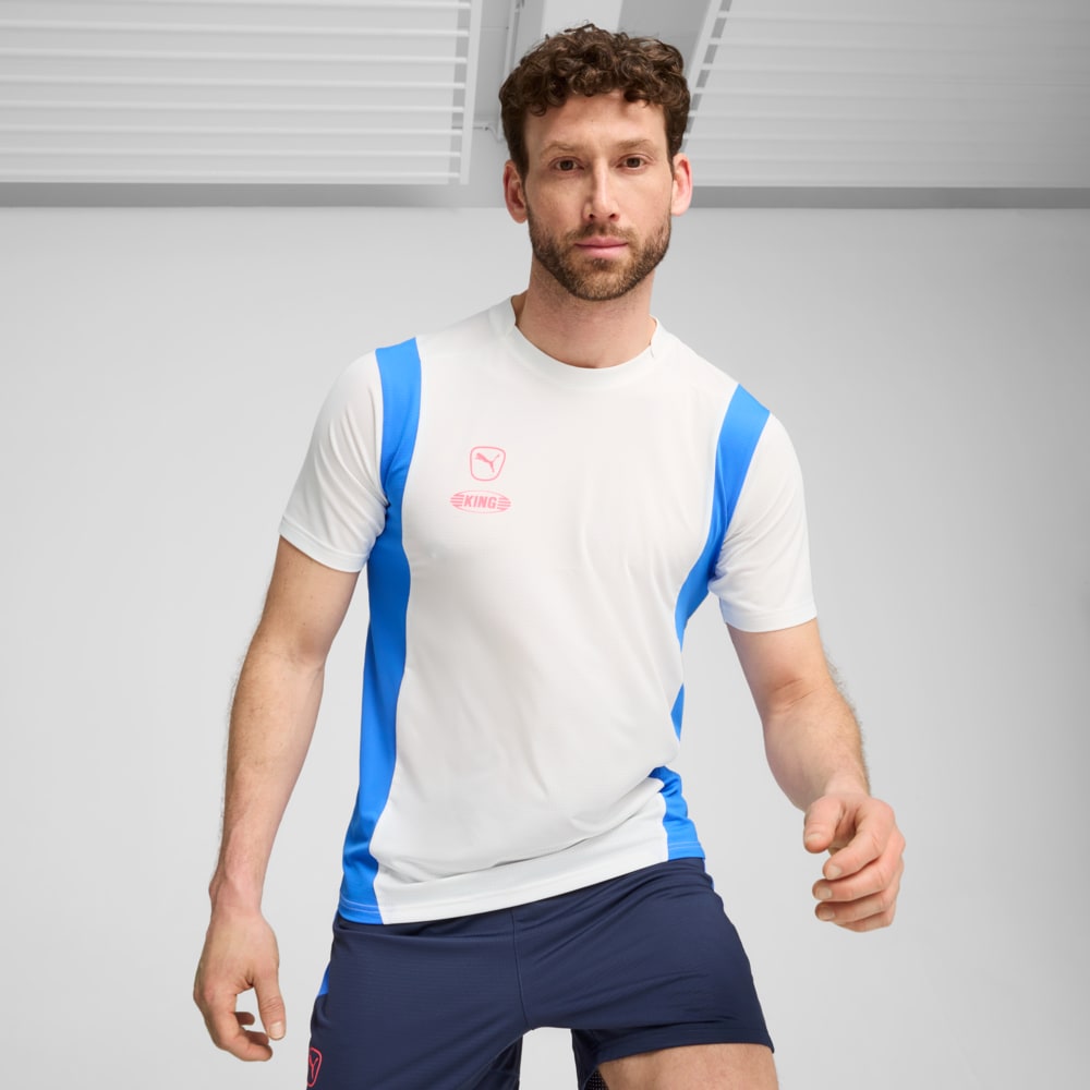 Изображение Puma Майка KING Pro Men's Football Jersey #1: Puma White-Bluemazing