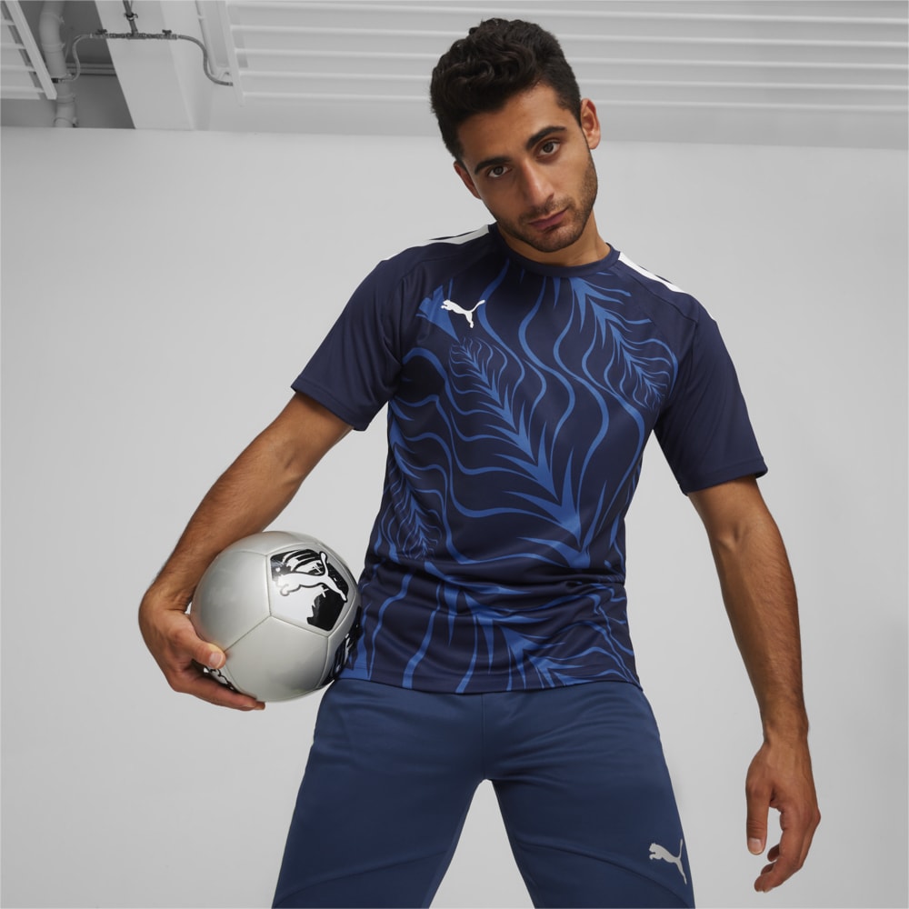 Изображение Puma Футболка individualLIGA Graphic Men's Football Jersey #1: PUMA Navy