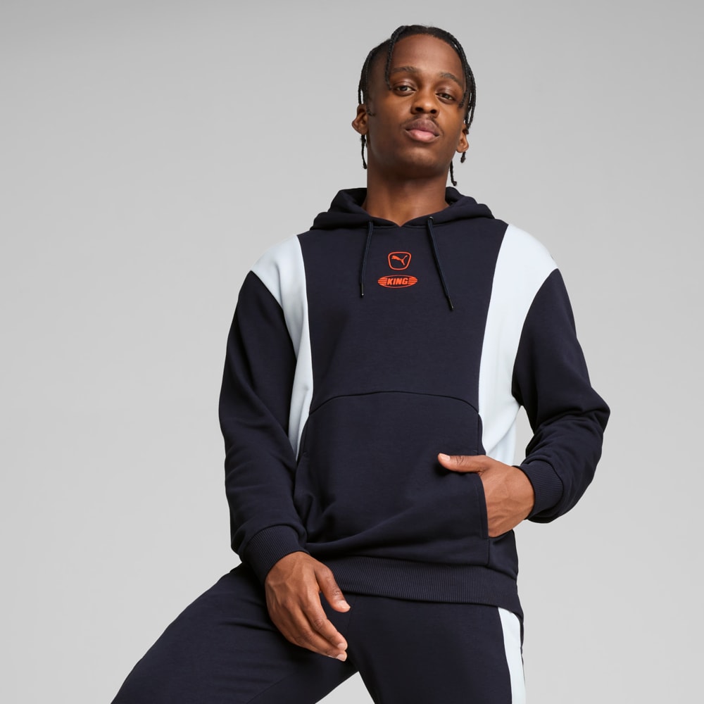Зображення Puma Худі KING Top Men's Football Hoodie #1: New Navy-Silver Mist