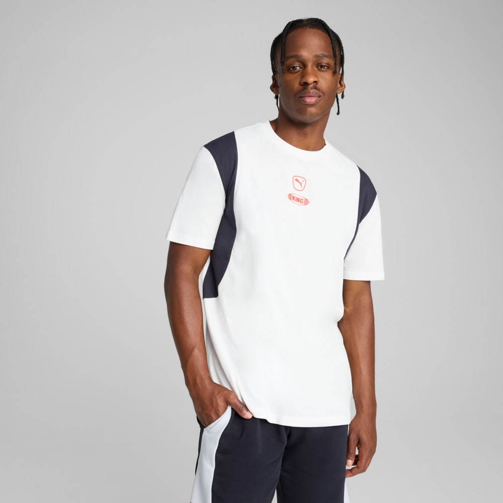 Изображение Puma Футболка KING Top Men's Football Tee #1: PUMA White-New Navy