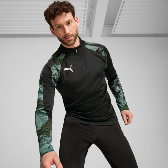 Imagen PUMA Polera polo con cierre IndividualLigaCamo para hombre
