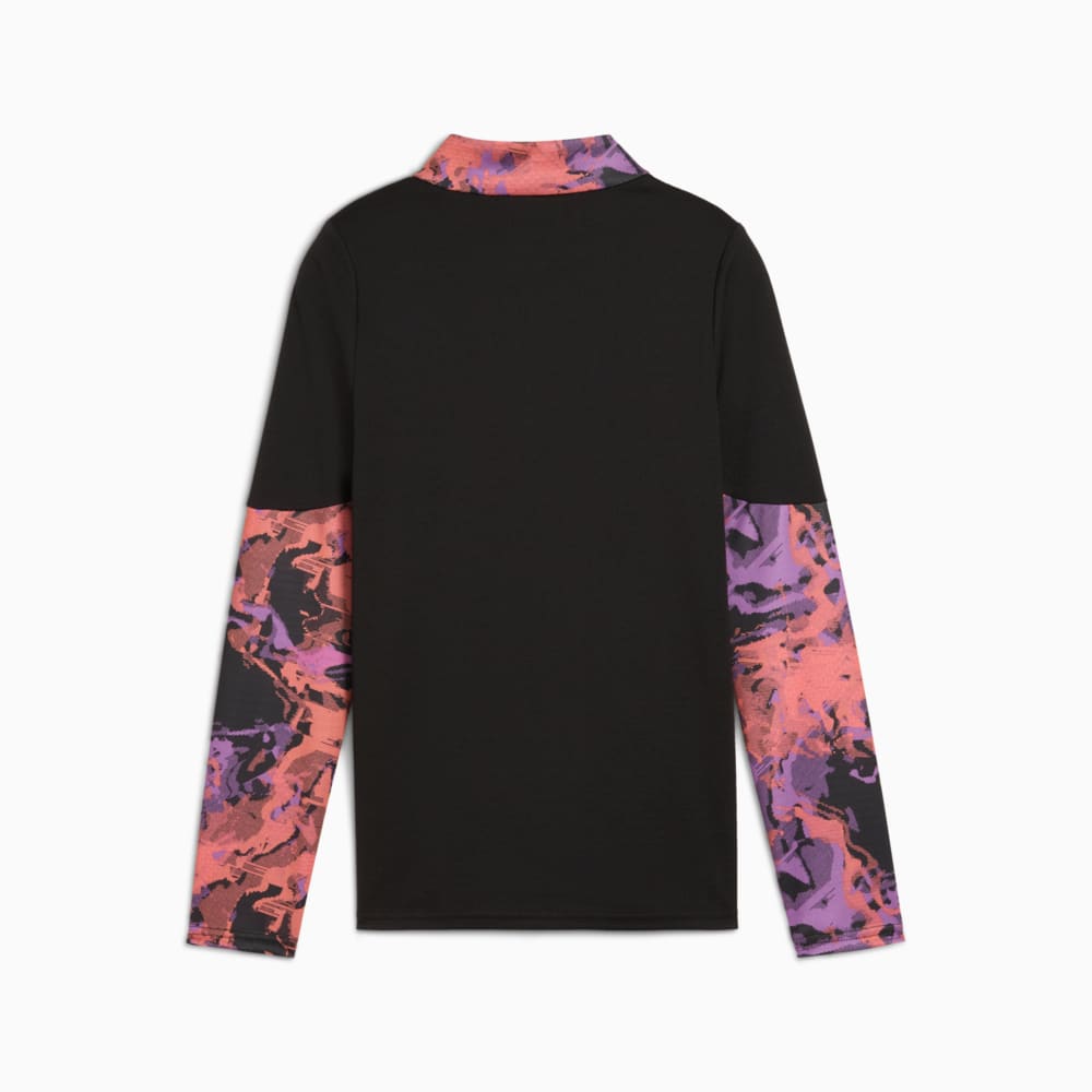 Изображение Puma Детский лонгслив individualCUP Football Quarter-Zip Top Youth #2: Puma Black
