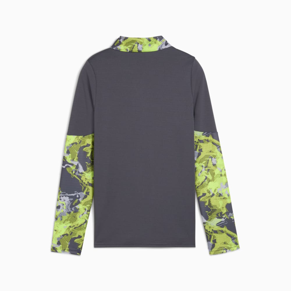 Изображение Puma Детский лонгслив individualCUP Football Quarter-Zip Top Youth #2: Galactic Gray