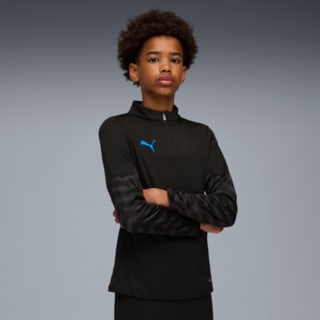 Изображение Puma Детская олимпийка individualCUP Football Quarter-Zip Top Youth