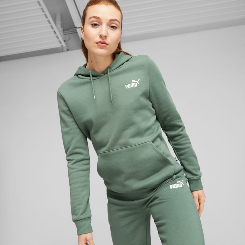 Изображение Puma Худи Essentials+ Embroidery Hoodie Women #1: Eucalyptus