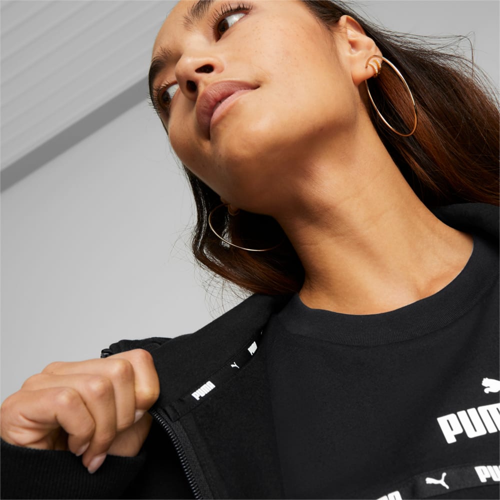 Зображення Puma Толстовка Power Tape Full-Zip Hoodie Women #2: Puma Black