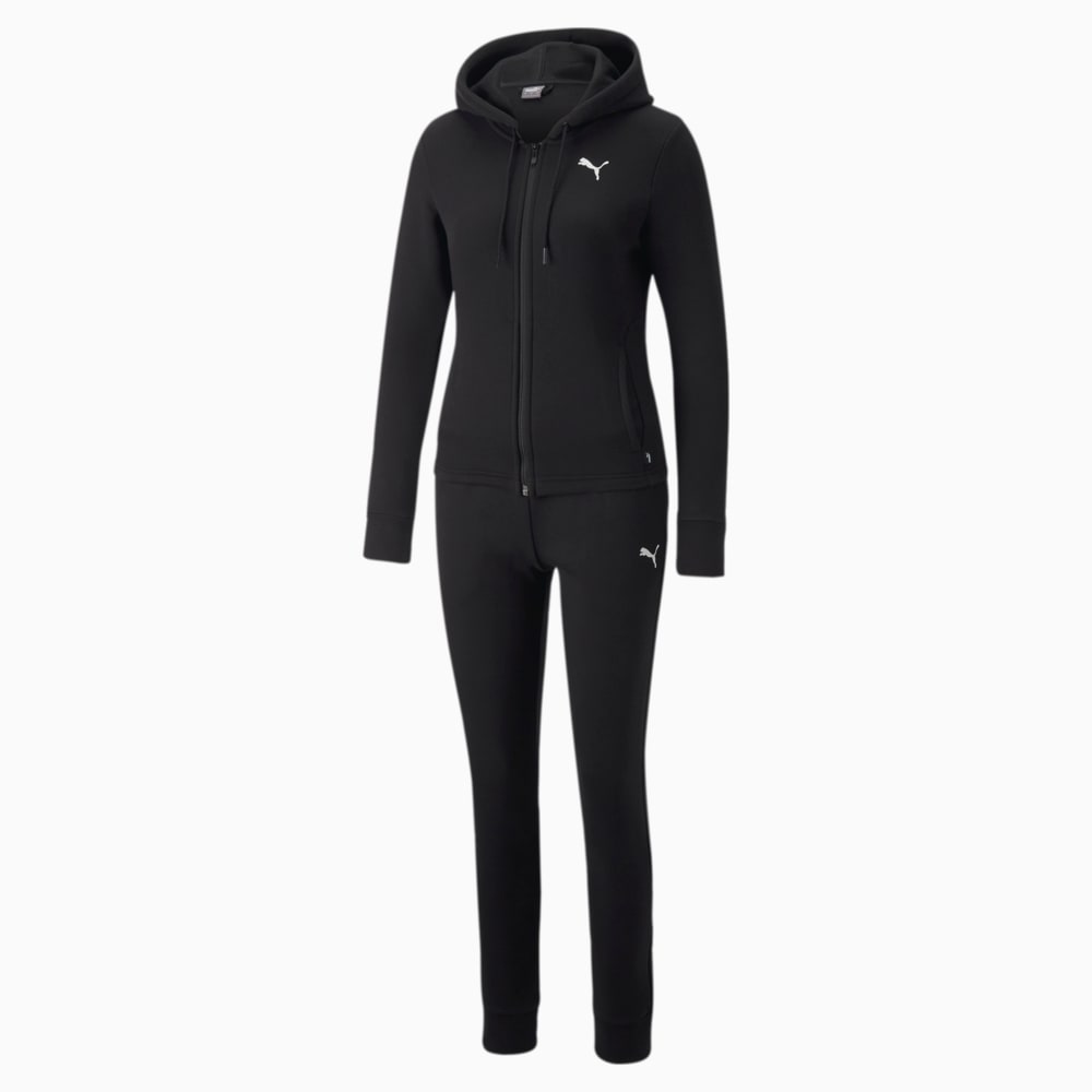 Womens black puma tracksuit new arrivals