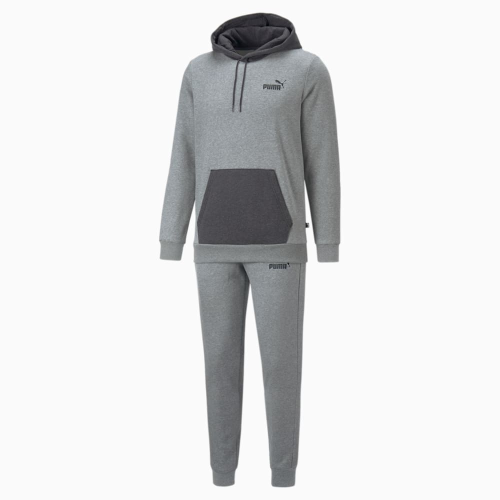Hooded Tracksuit Men Medium Gray Heather Puma 670034 03