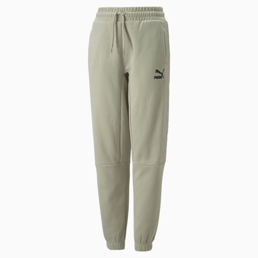 Изображение Puma Детские спортивные штаны Classics Matchers Sweatpants Youth #1: Pebble Gray