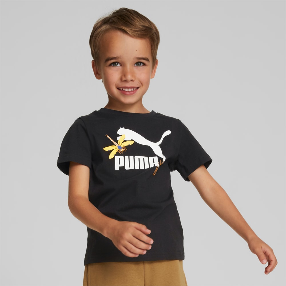 Изображение Puma Детская футболка Small World Tee Kids #1: Puma Black