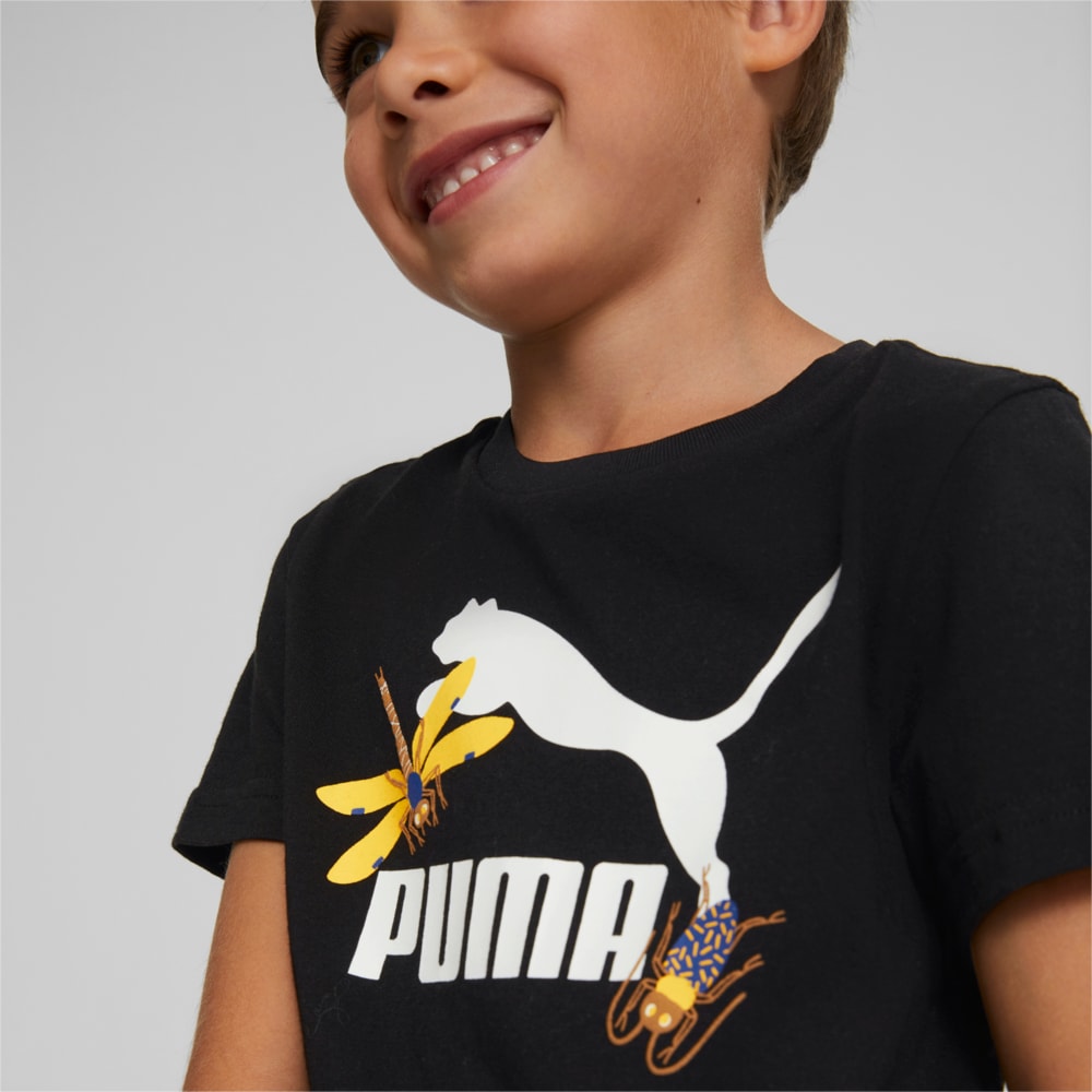 Изображение Puma Детская футболка Small World Tee Kids #2: Puma Black