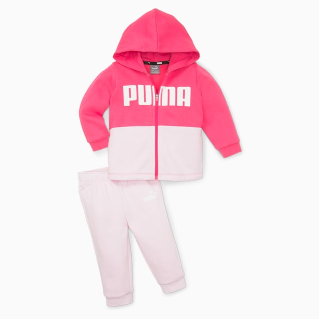 Image Puma Minicats Colourblock Jogger Suit Babies