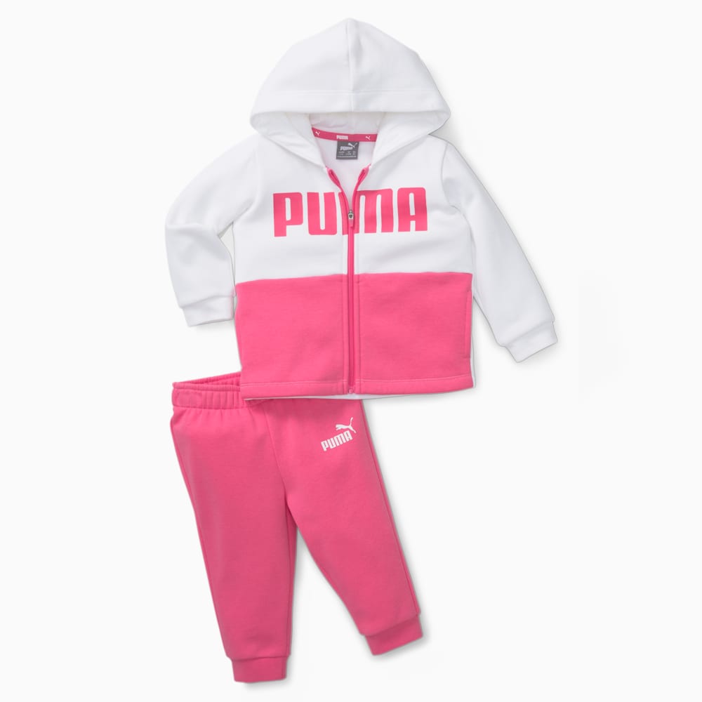 Зображення Puma Дитячий спортивний костюм Minicats Colourblock Jogger Suit Babies #1: Sunset Pink