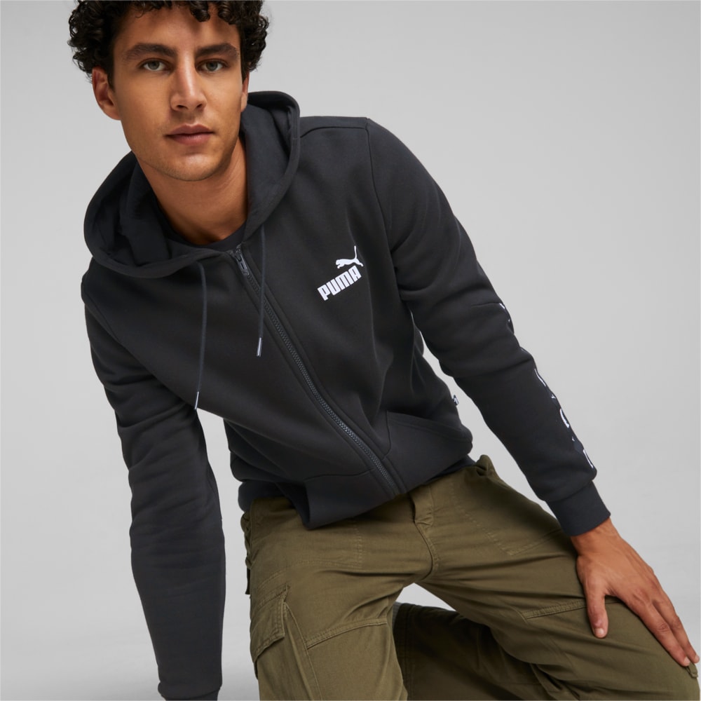 Puma black zip up clearance hoodie