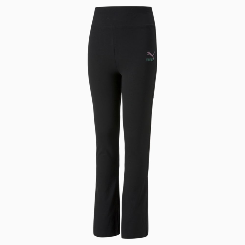 Изображение Puma Детские леггинсы Classics GRL Flared Leggings Youth #1: Puma Black