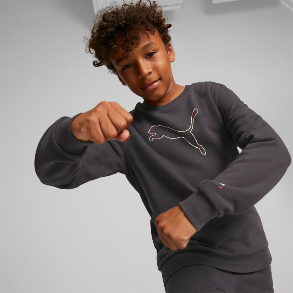 Image Puma Better Sportswear Rubber Printed Crew Neck Sweatshirt Kids #1