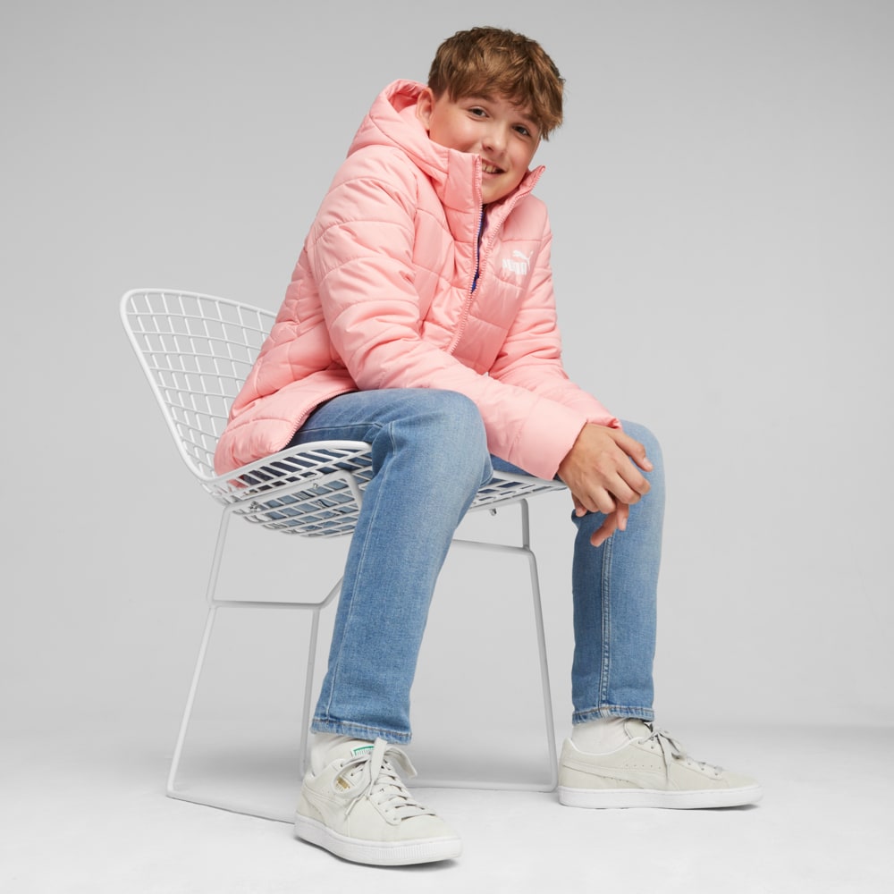 Изображение Puma Детская куртка Essentials Padded Jacket Youth #2: Peach Smoothie