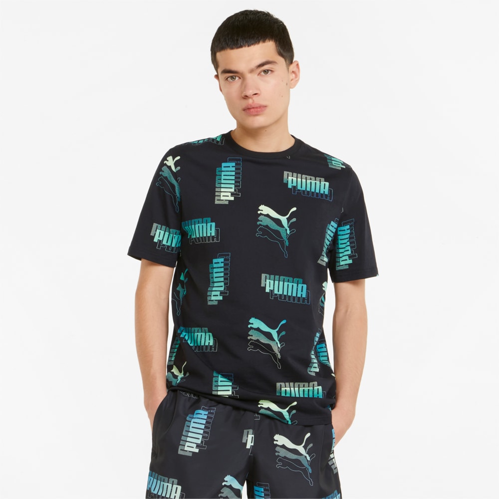 Зображення Puma Футболка Power Summer Printed Men’s Tee #1: Puma Black