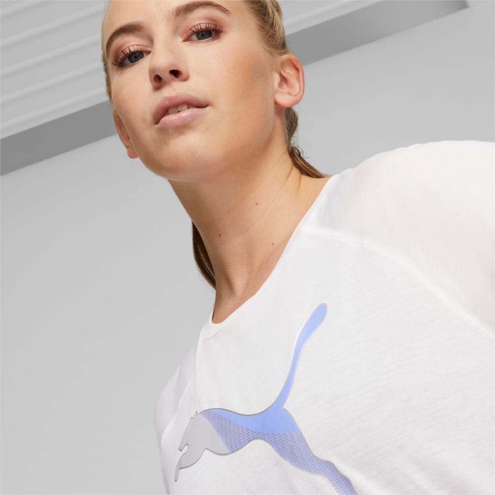 Изображение Puma Футболка EVOSTRIPE Tee Women #2: Puma White