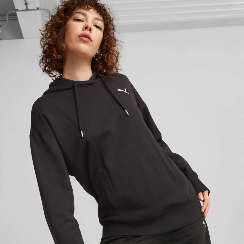 Puma hoodie womens black store