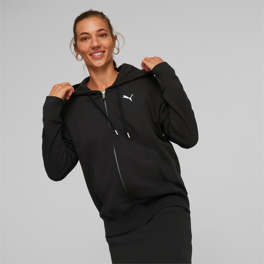 Зображення Puma Толстовка HER Full-Zip Hoodie Women #1: Puma Black