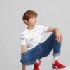 Изображение Puma Детская футболка Essentials+ Logo Power Printed Tee Youth #3: Puma White