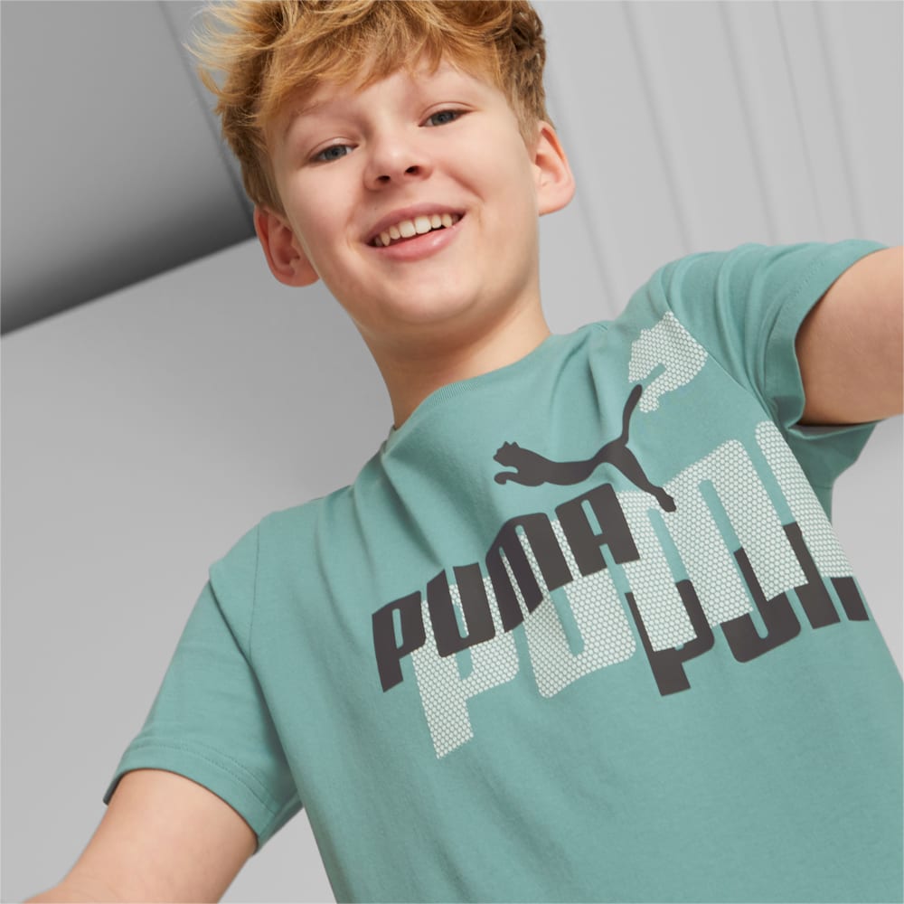 Зображення Puma Дитяча футболка ESS+ LOGO POWER Tee Youth #2: Adriatic