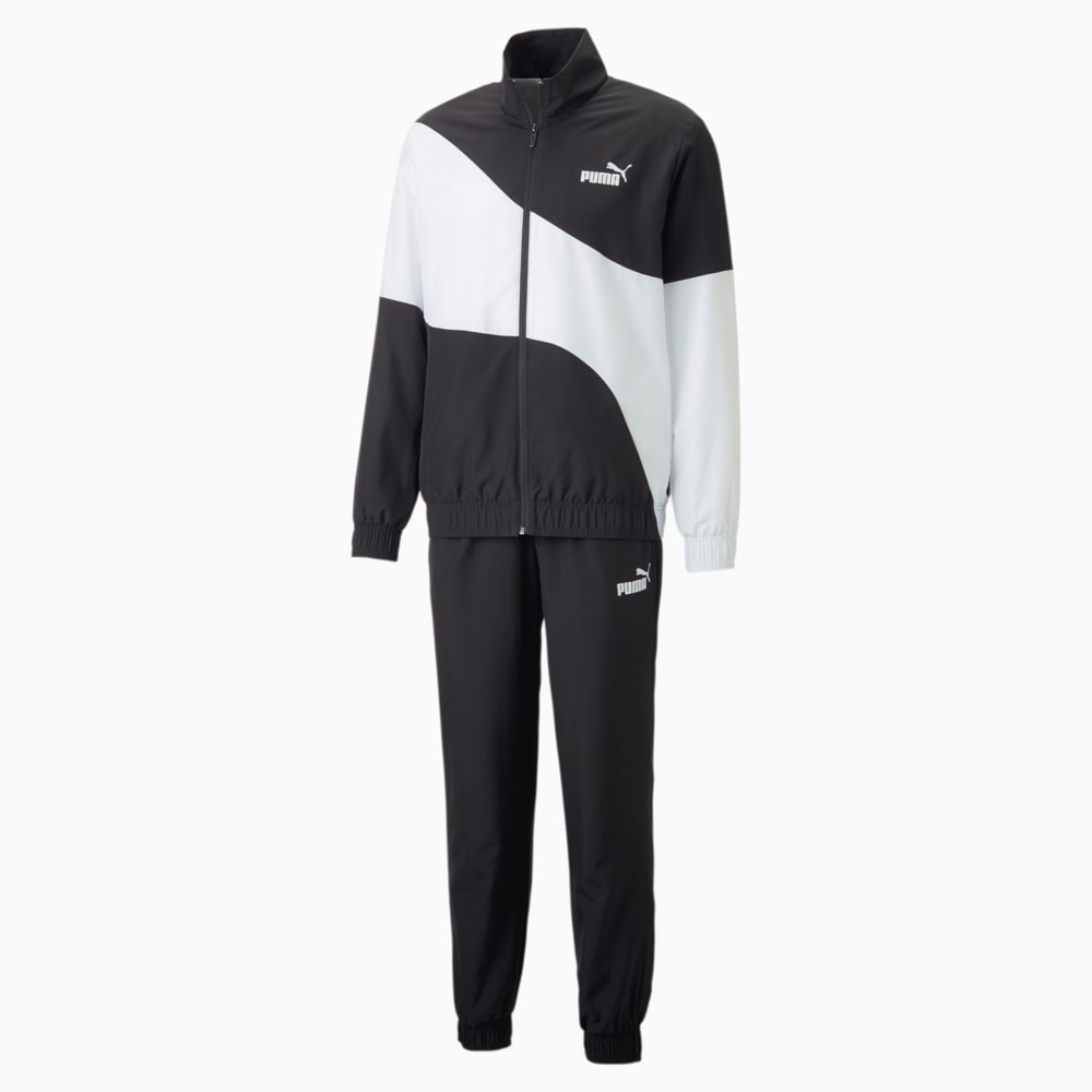 PUMA POWER Woven Tracksuit Men 10 Black Puma Black Puma 673309 01