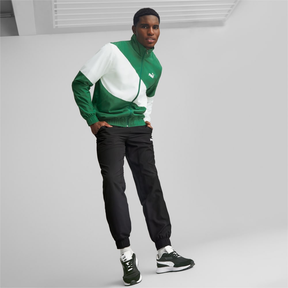 Puma green tracksuit top