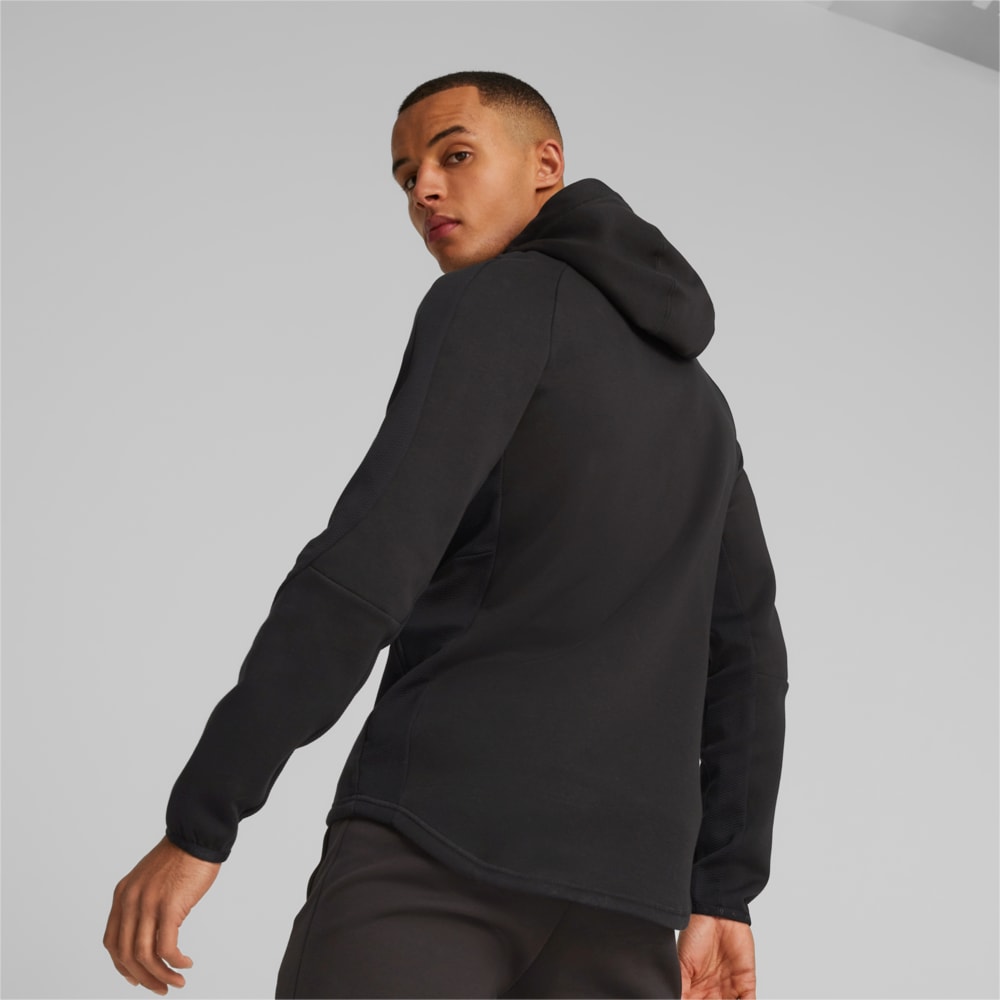 Изображение Puma Толстовка EVOSTRIPE Full-Zip Hoodie Men #2: Puma Black