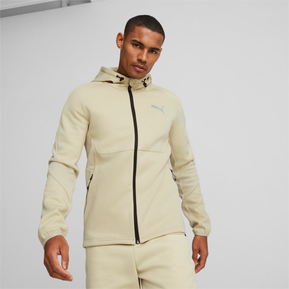 Изображение Puma Толстовка EVOSTRIPE Full-Zip Hoodie Men #1: Granola