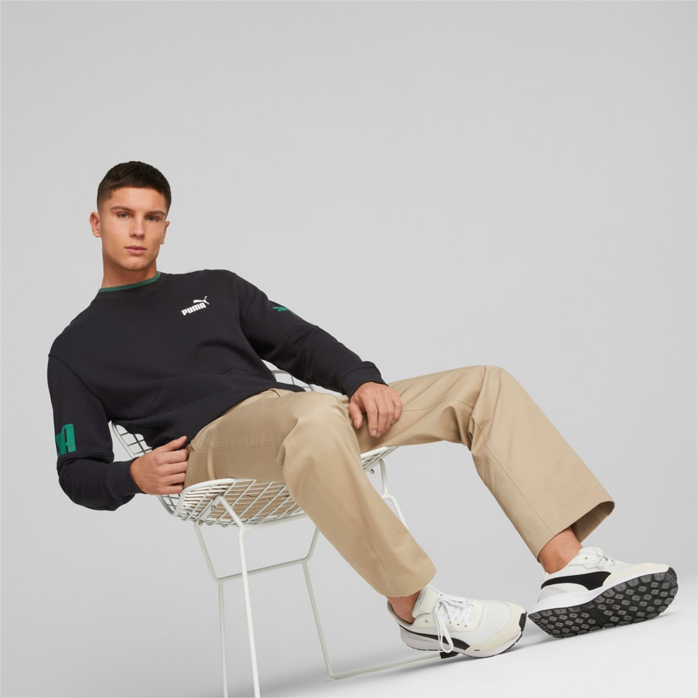 Image Puma PUMA POWER Colourblock Crew Neck Sweatshirt Men #2
