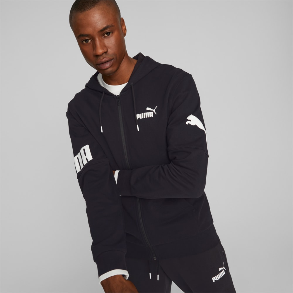 Зображення Puma Толстовка PUMA POWER Full-Zip Hoodie Men #1: Puma Black