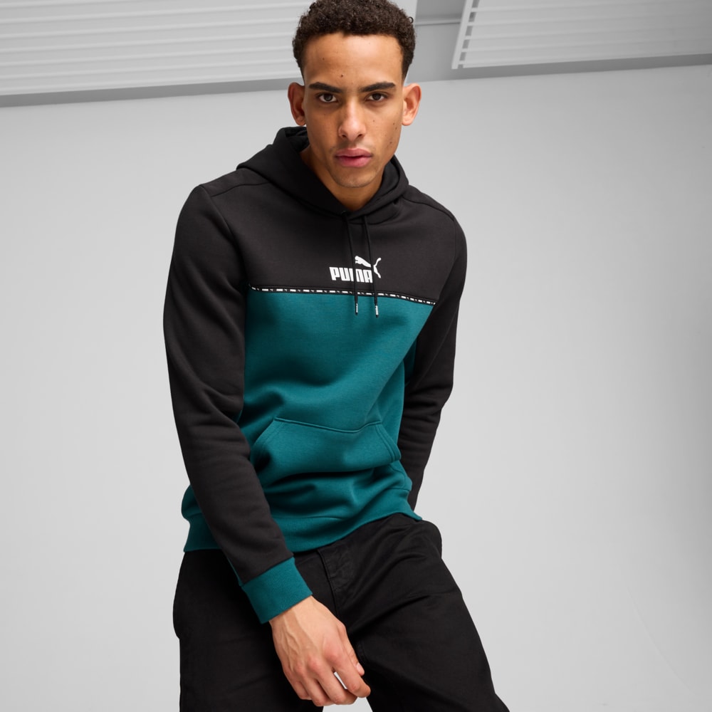 Imagen PUMA Polerón con gorro Essentials Block Tape para hombre #1